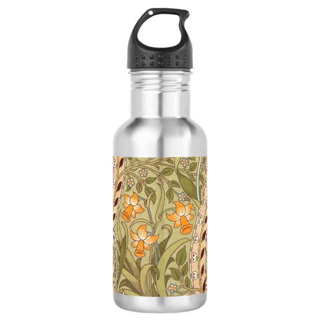 Botella De Agua William Morris Daffodil Garden Flor Classic Bota (Anverso)