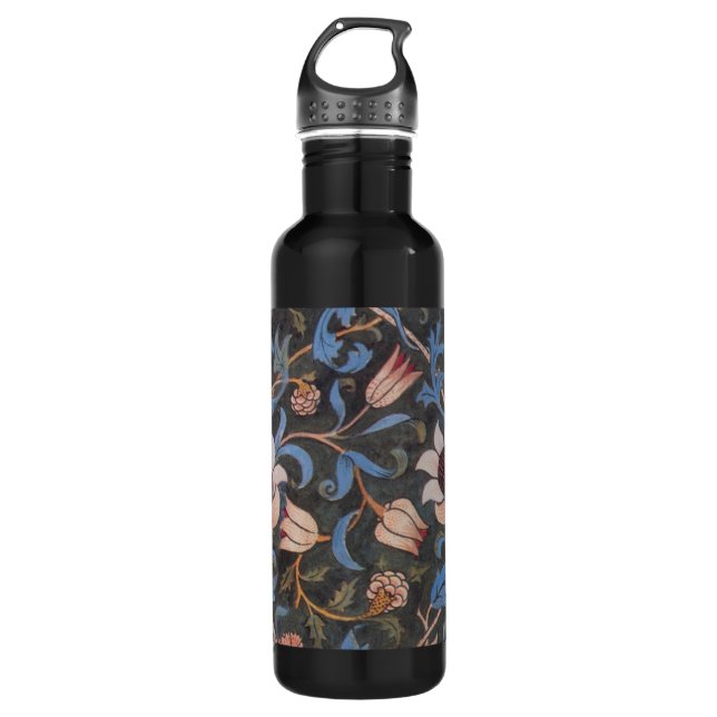 Botella De Agua William Morris Evenlode Arte Textil Floral (Anverso)