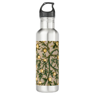 Botella De Agua William Morris Floral Fruit Garden Flower Classic