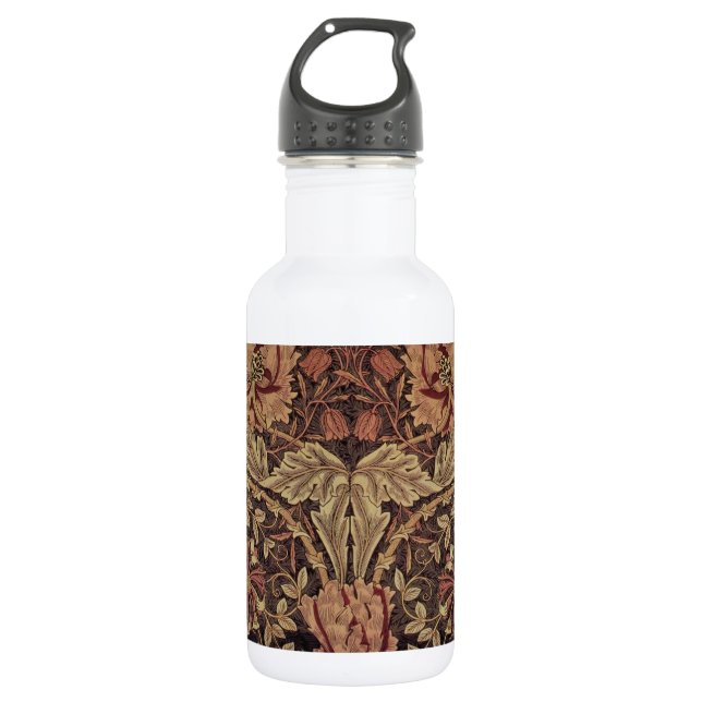 Botella De Agua William Morris Honeysuckle Arte Inglés Clásico (Anverso)