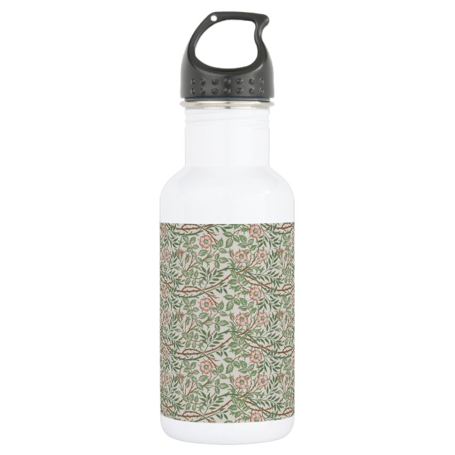 Botella De Agua William Morris Sweetbriar Floral Art Nouveau (Anverso)