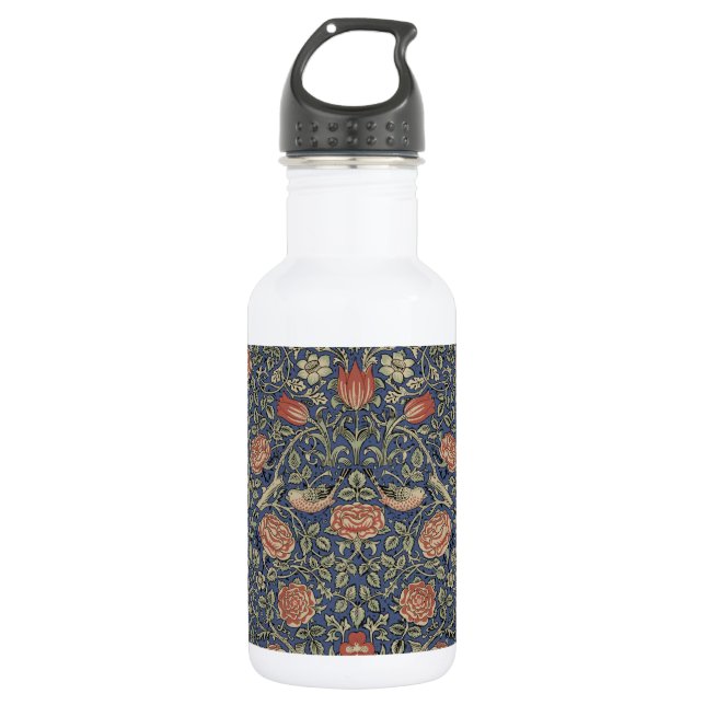Botella De Agua William Morris Tudor Rosa Wallpaper (Anverso)