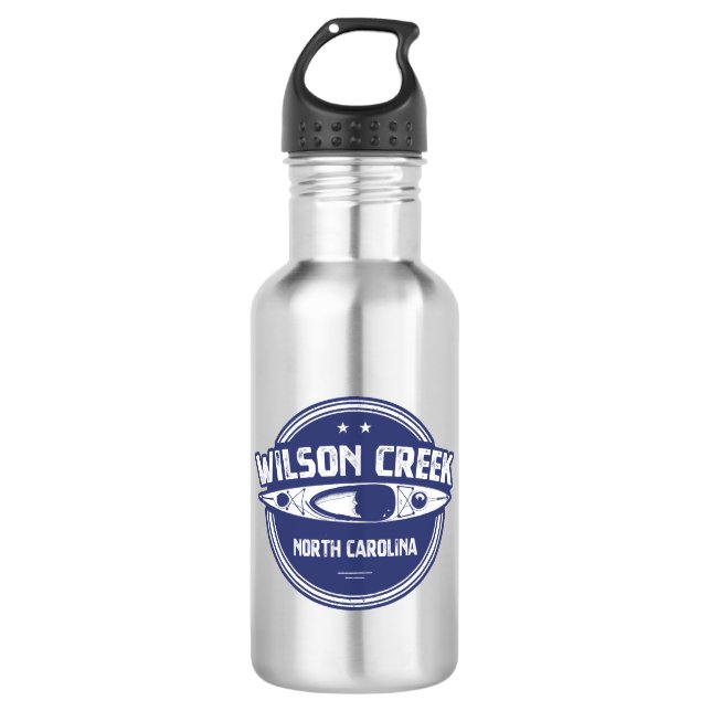 Botella De Agua Wilson Creek North Carolina Kayaking (Anverso)