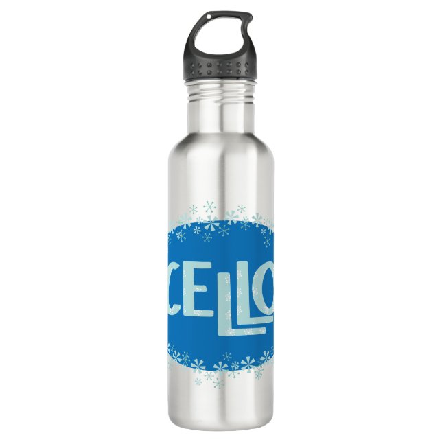 Botella De Agua Winter Cello (Anverso)