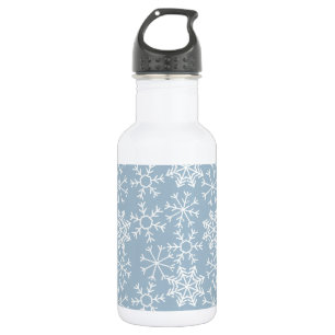 Botella De Agua Winter SNOWFLAKES patrón sin fisuras + tus ideas