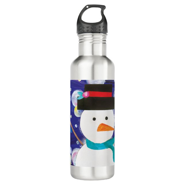 Botella De Agua Winter Snowman (Anverso)