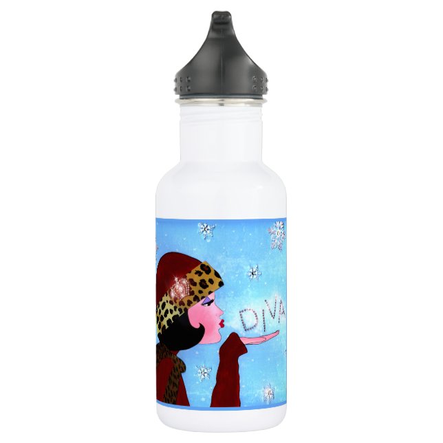 Botella De Agua "Winter Sparkles DIVA" (Derecha)