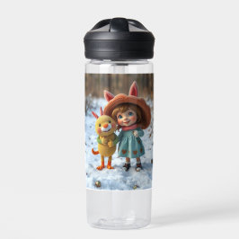 Botella De Agua „Winterfreunde – Magische Freundschaft im Schnee“