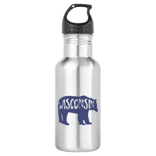 Botella De Agua Wisconsin Bear (Anverso)