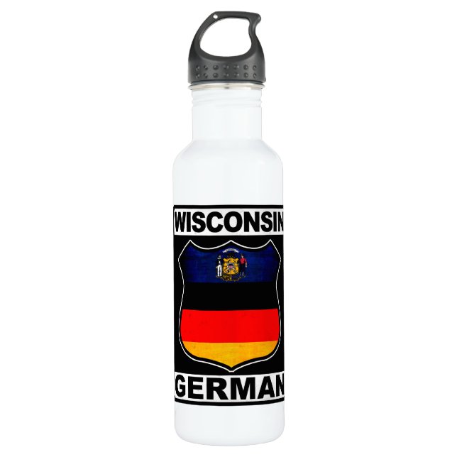 Botella De Agua Wisconsin German American (Anverso)