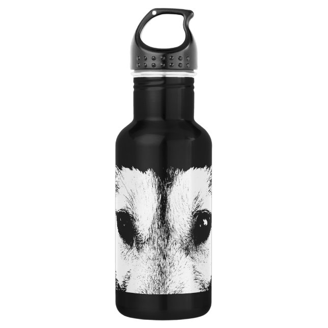 Botella De Agua Wolf Pup Wolf Dog Husky Dog Botella (Anverso)
