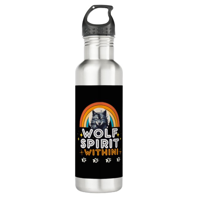 Botella De Agua Wolf Spirit (Anverso)