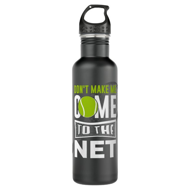 Botella De Agua Womens Don't make me come to the net Tennis (Anverso)