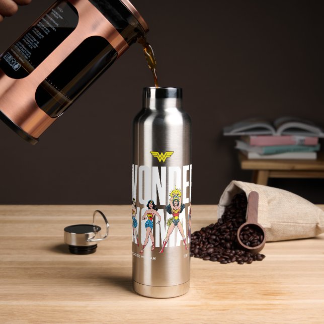 Botella De Agua Wonder Woman Legends Forever Graphic (Café)