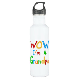 Botella De Agua WOW, soy una camiseta del abuelo y