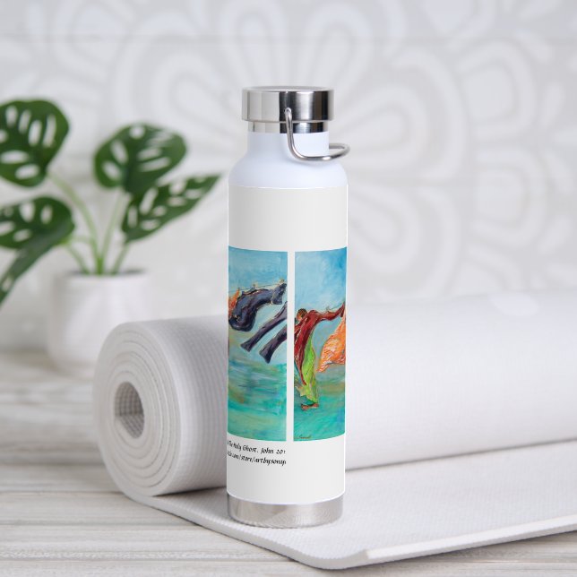 Botella De Agua "Y entonces respira... no 2" Latte Mug (Yoga)