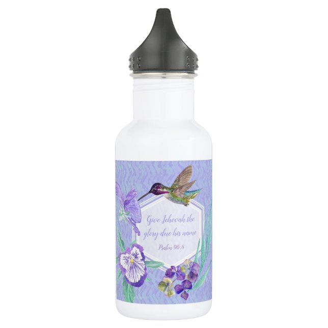 Botella De Agua Year text JW watercolors (Izquierda)