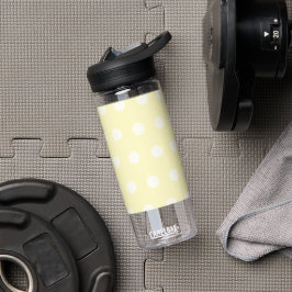 Botella De Agua Yellow Poka Dots