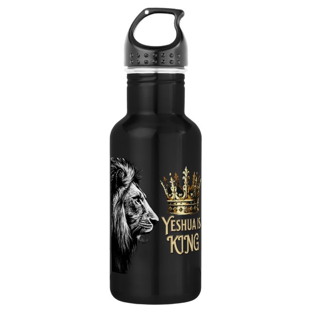 Botella De Agua Yeshua es el rey (Anverso)