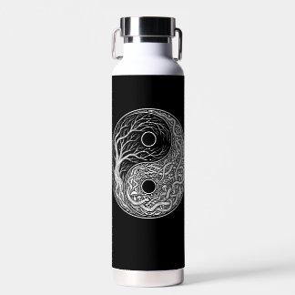 Botella De Agua Yin Yang symbol Tree of Life