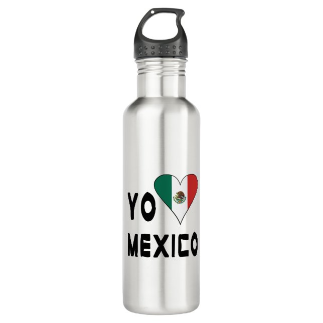 Botella De Agua Yo Amo México  (Anverso)