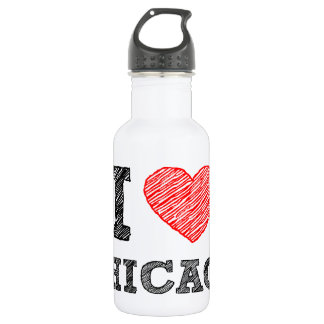 Botella De Agua Yo-Amor-Chicago