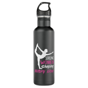 Botella De Agua Yoga Lover   Mujer fuerte de yoga