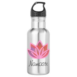Botella De Agua Yoga multicolora rosada Waterbottle de Namaste
