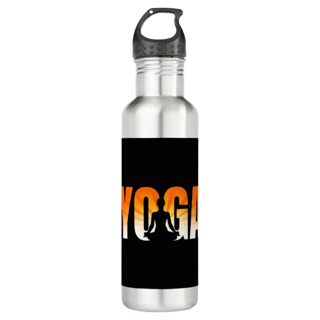 Botella De Agua Yoga Sunshine (Anverso)