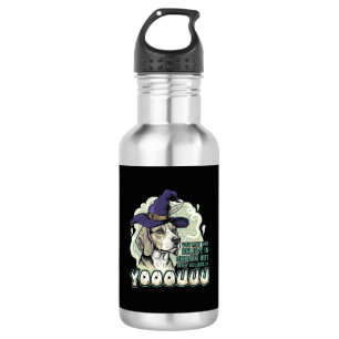 Botella De Agua Yooouuu Fantasmas Perro Beagle Sombrero de Bruja M
