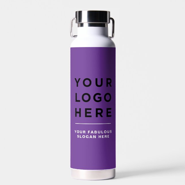 Botella De Agua Your Business Logo Website Custom Water Bottle (Delantero)