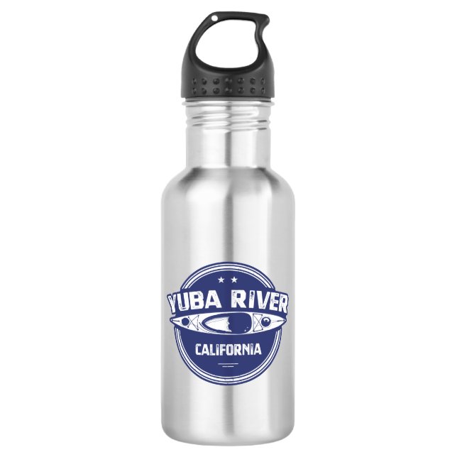 Botella De Agua Yuba River California Kayaking (Anverso)