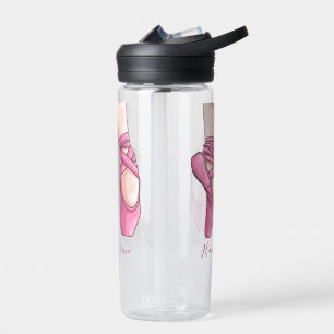 Botella De Agua Zapatos de ballet rosado dibujados a mano