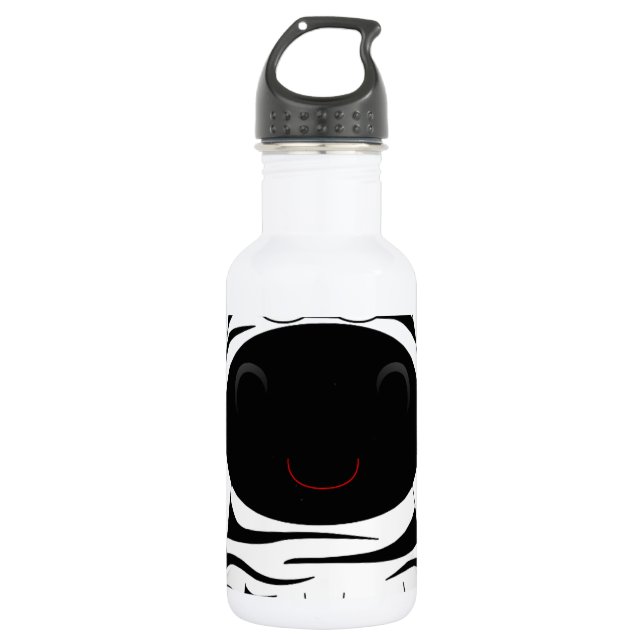 Botella De Agua Zebra Cute Animal Strips Jungle Safari Whimsical (Anverso)