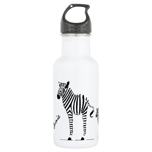 Botella De Agua Zebra Lovers (Anverso)