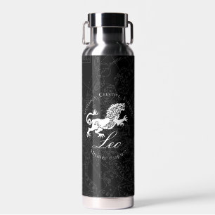 Botella De Agua Zodiac Leo León Rótulo Astrología Personalidad Neg