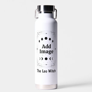 Botella De Agua Zodíaco Tarot Astrología Personalizable Leo Sol Lu