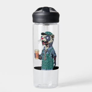 Botella De Agua Zombie Ferret Barista