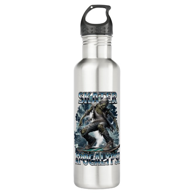 BOTELLA DE AGUA ZOMBIE SKATER APOCALYPSE (Anverso)