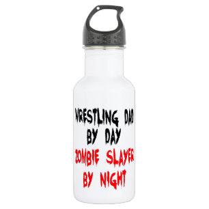 Botella De Agua Zombie Slayer Wrestling Dad