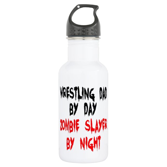 Botella De Agua Zombie Slayer Wrestling Dad (Anverso)