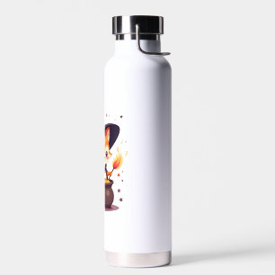 Botella De Agua Zorra bruja linda � Camiseta de animal mágico de H