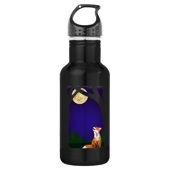 Botella De Agua Zorro de luna llena (Anverso)
