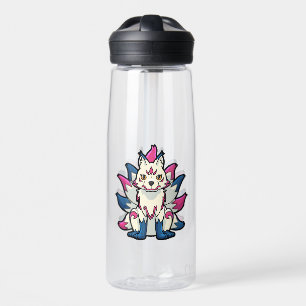 Botella De Agua Zorro Kitsune de Nueve Colas - Yokai Japonés