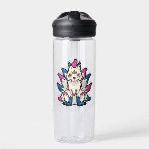 Botella De Agua Zorro Kitsune de Nueve Colas - Yokai Japonés