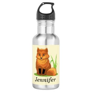 Botella De Agua Zorro Pequeño Lindo De Regreso A La Escuela