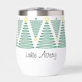 Botella de árbol de vacaciones de personalizable-v