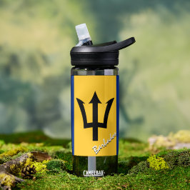 Botella de Barbados, bandera patriótica de Barbado