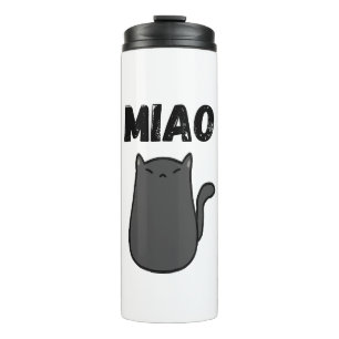 Botella de bebida reutilizable para gato negro MIA