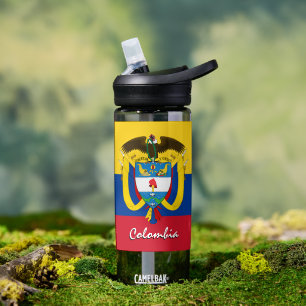 Botella de Colombia, bandera patriótica colombiana